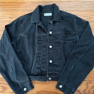 Alex Mill Trucker Jacket in Washed Black